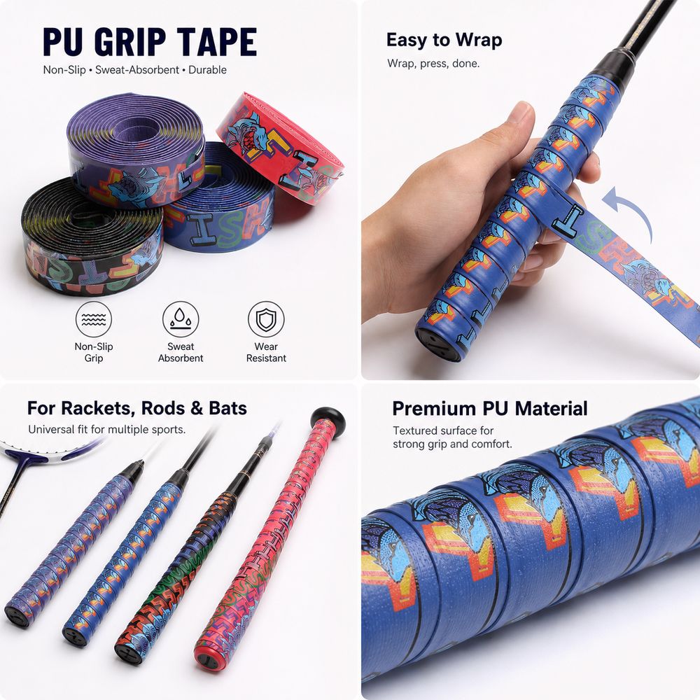 Pita Bungkus Gagang Raket Bulu - Fishing Rod Wrap Tape ulasan dan harga