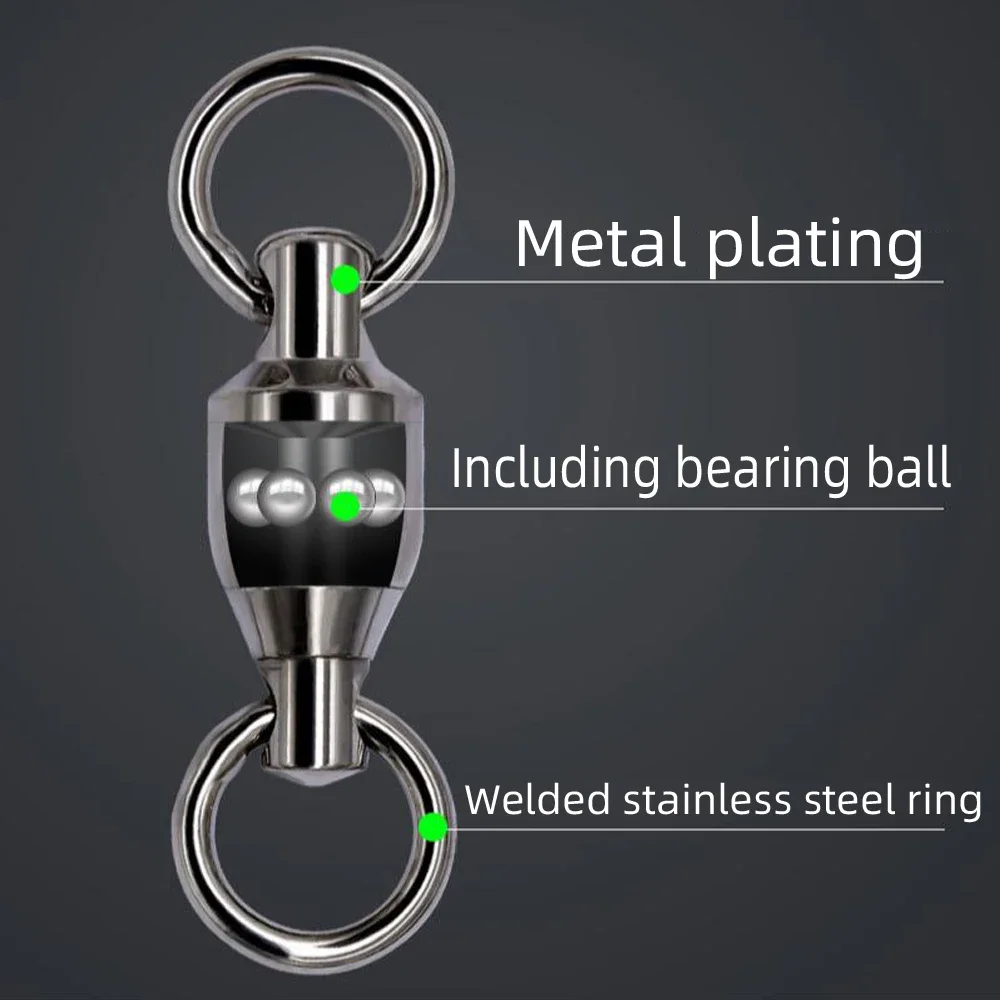 DNDYUJU 50pcs Swivel Pancing B - Fishing Equipment Used ulasan dan harga